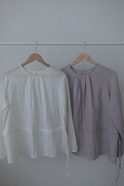 抓褶抽繩收腰blouse
