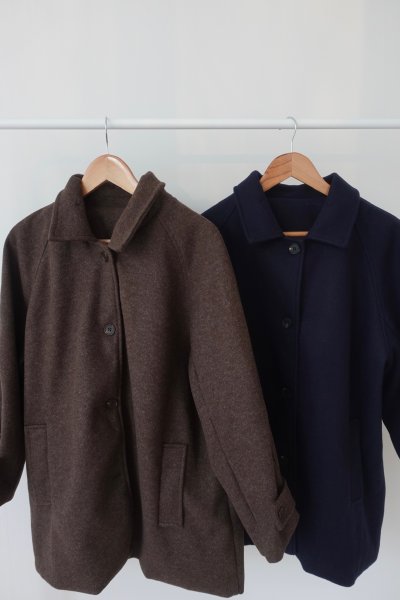 立領兩穿短大衣