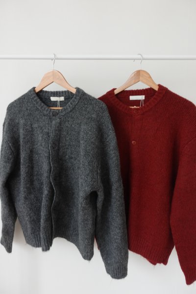 〔男裝〕羊駝毛圓領外套