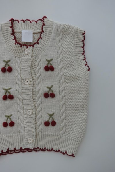 櫻桃滾邊背心